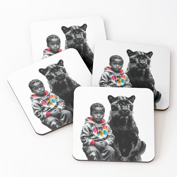Item preview, Kids and panther, stylish gold silver super, colorful designed and sold by Dan9010.