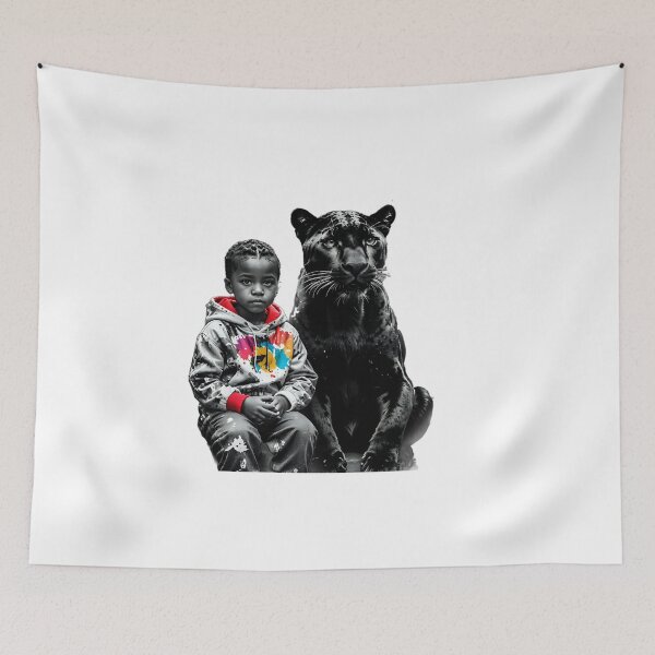 Item preview, Kids and panther, stylish gold silver super, colorful designed and sold by Dan9010.