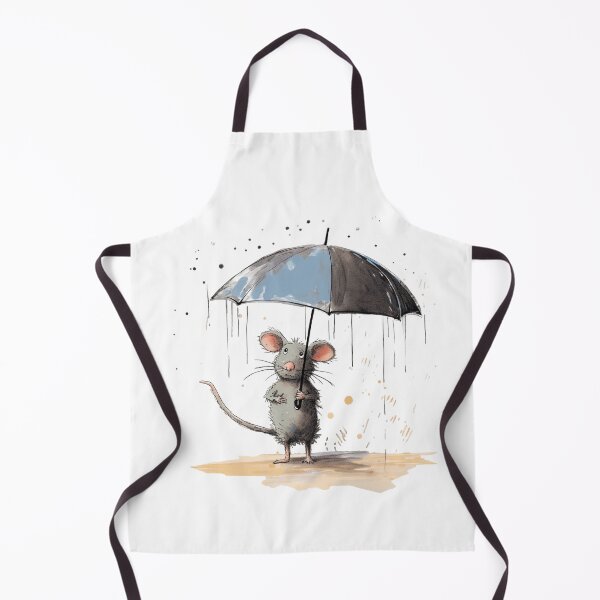 Item preview, Funny Mouse with umbrella designed and sold by Made-by-Gus.