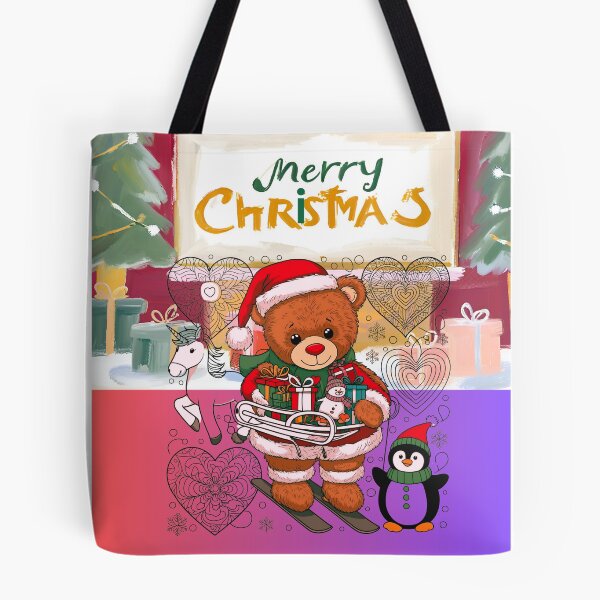 Item preview, Merry Christmas Santa bear designed and sold by RoseAIArtRhythm.