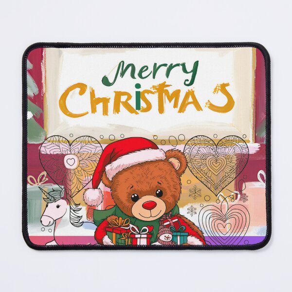 Item preview, Merry Christmas Santa bear designed and sold by RoseAIArtRhythm.
