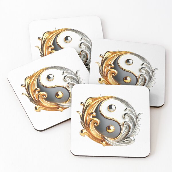 Item preview, Yin Yang, gold silver design posters  designed and sold by Dan9010.