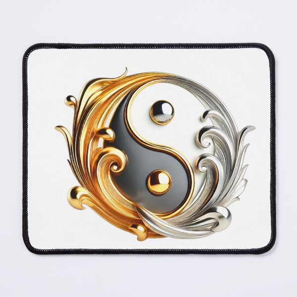 Item preview, Yin Yang, gold silver design posters designed and sold by Dan9010.