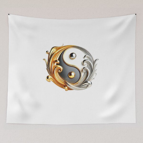 Item preview, Yin Yang, gold silver design posters  designed and sold by Dan9010.