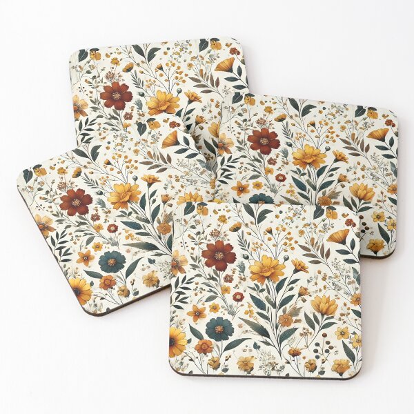Item preview, Golden Blooms: Vibrant Floral Design designed and sold by FantasyVillaArt.