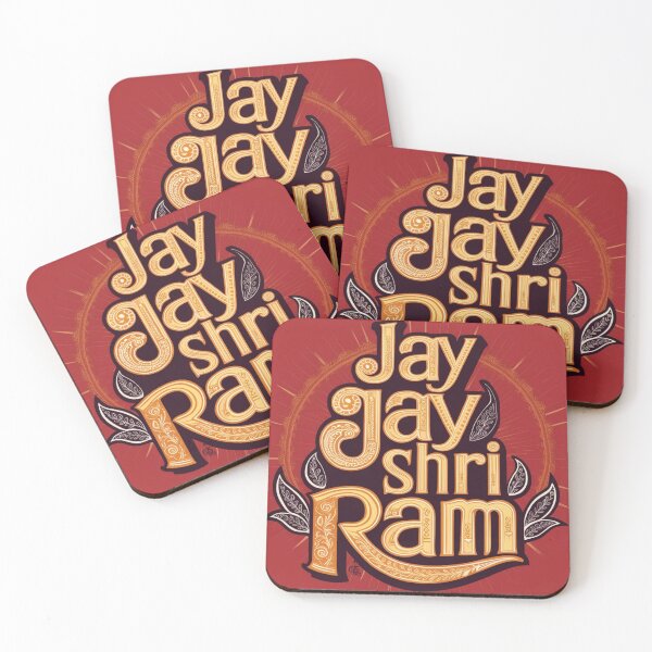 Item preview, jay jay shri ram  Devotional Folk Art T-Shirt Design designed and sold by KumarDesignLab.