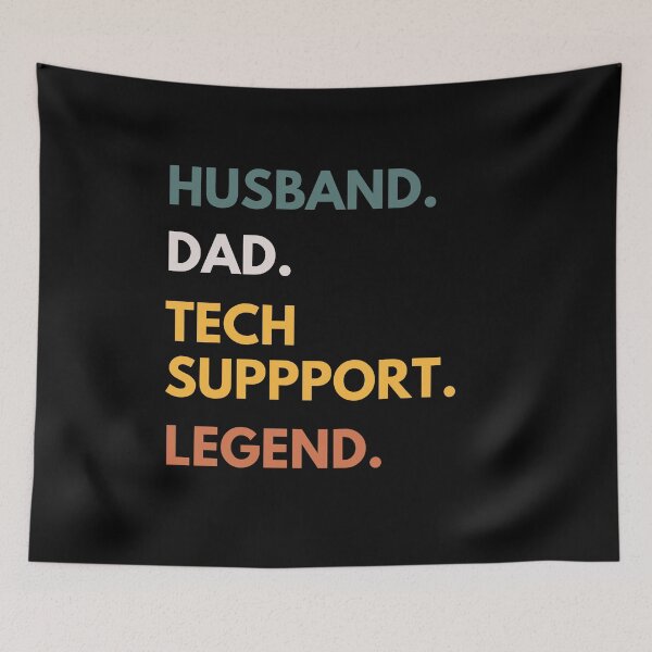 Item preview, Husband Dad Tech Support Legend Funny It Father designed and sold by CuteLovelyDesigns.