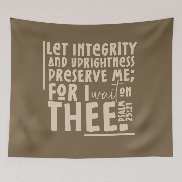 Item preview, PSALM 25:21 designed and sold by alegnacreates.