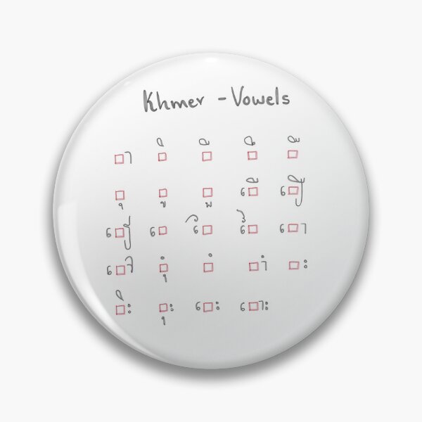 Item preview,  of Khmer alphabet vowels sticker  designed and sold by tenkenryujin.