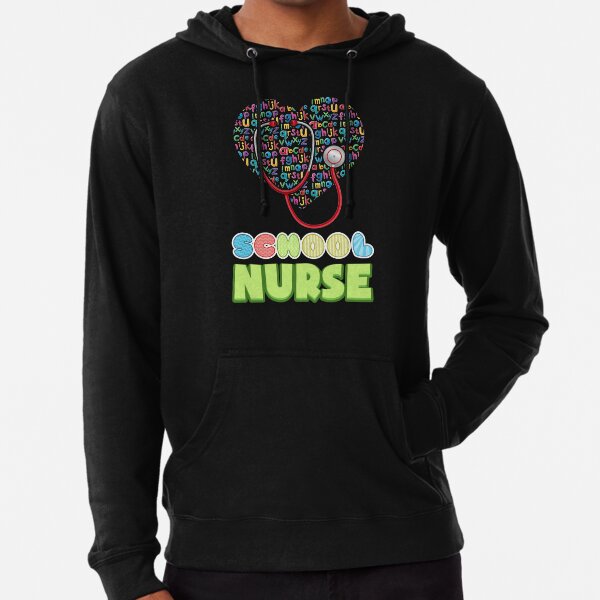 Nursing Word Art Heart Design Hooded Sweatshirt would be the