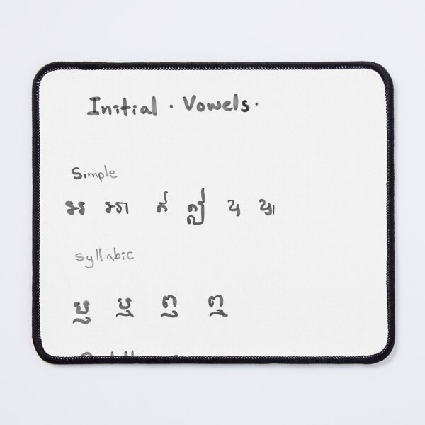 Item preview, Khmer initial vowels sticker  designed and sold by tenkenryujin.
