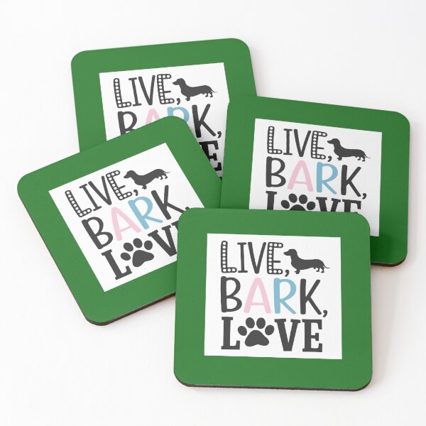 Item preview, A cute T-shirt design on the phrase "Live, bark, love" in playful fonts.  designed and sold by Peters50.