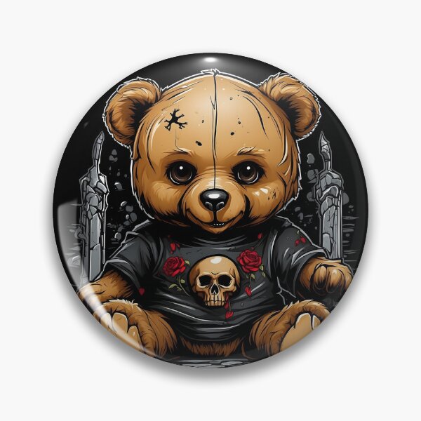 Item preview, gothic teddy bear designed and sold by lotsagoth.