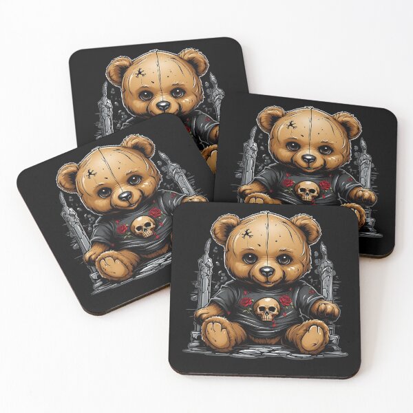 Item preview, gothic teddy bear designed and sold by lotsagoth.