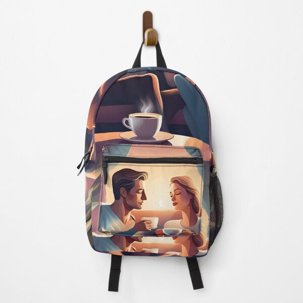 Item preview, Couple in love, drinking tea or coffee, no. 2 in set of 3 designed and sold by Little Miss Bee.
