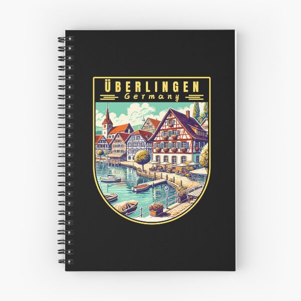 Item preview, Überlingen in Baden-Württemberg Germany Retro Art Travel Emblem designed and sold by MaateoDesign.