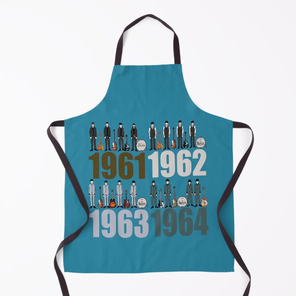 Item preview, John, Paul, George & Ringo with guitars and drums 1961, 1962, 1963, 1964 Evolution. designed and sold by Kludoman.