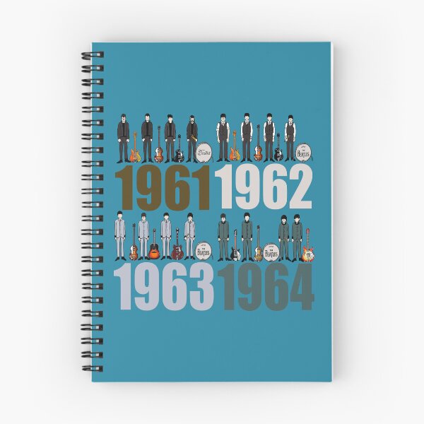 Item preview, John, Paul, George & Ringo with guitars and drums  1961, 1962, 1963, 1964 Evolution. designed and sold by Kludoman.