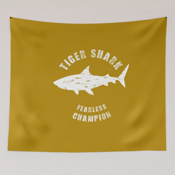 Item preview, Tiger Shark - Fearless Champion, Unique designed and sold by villacreativa.