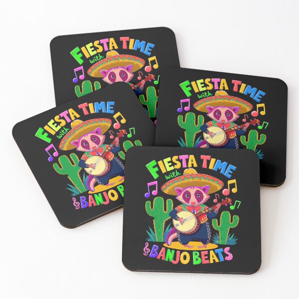 Item preview, Funny Opossum Playing Banjo Fiesta Time Banjo Beats designed and sold by Amanda's Factory.