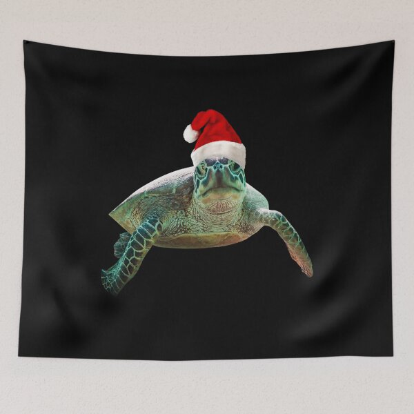Item preview, Sea Turtle Santa Hat Cute Christmas Design for Turtle Lovers designed and sold by NUMAcreations.
