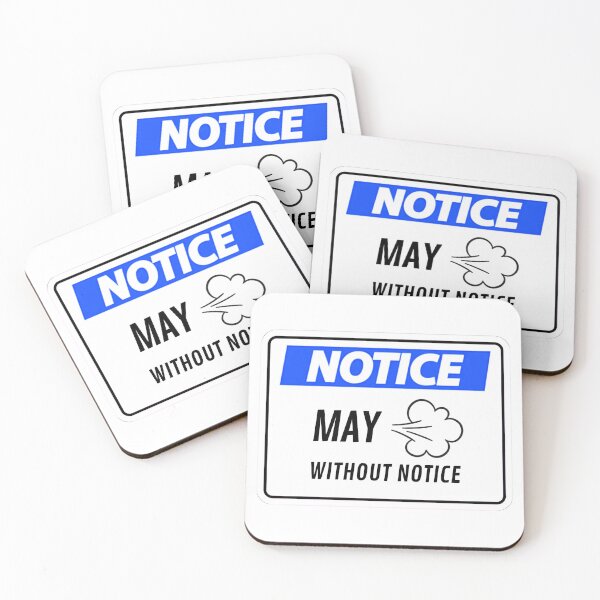 Item preview, Notice may fart without notice funny meme design for sticker designed and sold by puurfectcat.