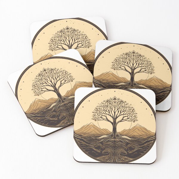 Item preview, Minimalist mandala in calming earth tones. designed and sold by ShadowLilith3.