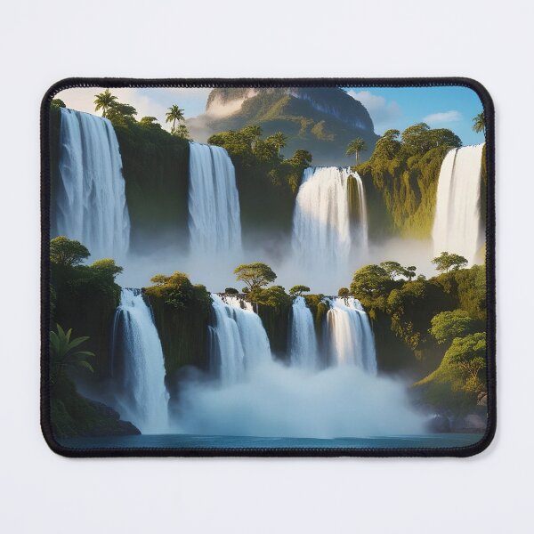 Item preview, several waterfalls with a clear lake in the forest 2  designed and sold by AA-designstore.