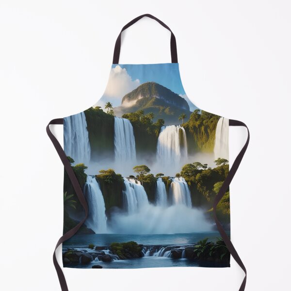 Item preview, several waterfalls with a clear lake in the forest 2 designed and sold by AA-designstore.