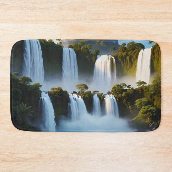Item preview, several waterfalls with a clear lake in the forest 2  designed and sold by AA-designstore.