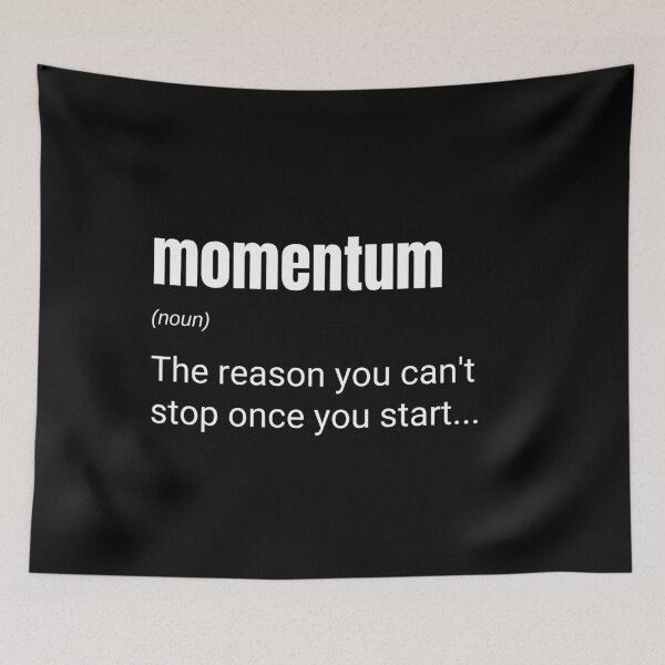 Item preview, Inspirational Momentum Definition, Entrepreneurs & Leaders Quote designed and sold by CuteLovelyDesigns.