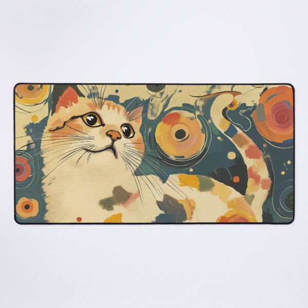 Item preview, Calico Cat in Klimt Garden Inspiration designed and sold by curiouswonder.