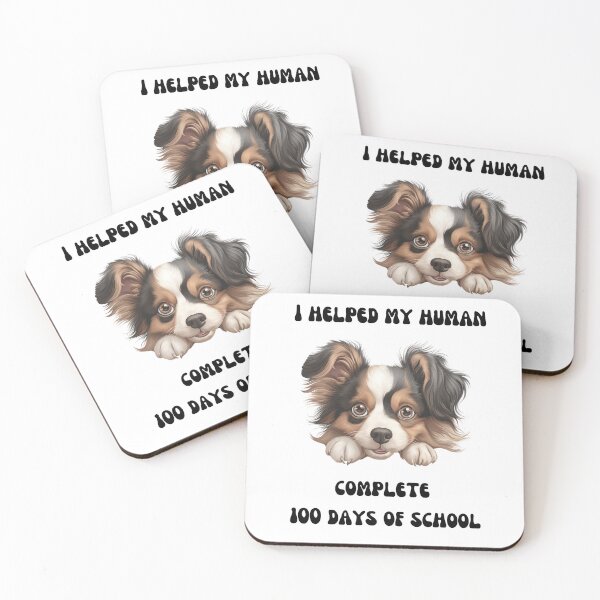 Item preview, Papillon dog 100 days of school helper designed and sold by M1234s.