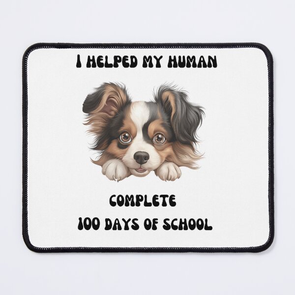 Item preview, Papillon dog 100 days of school helper designed and sold by M1234s.