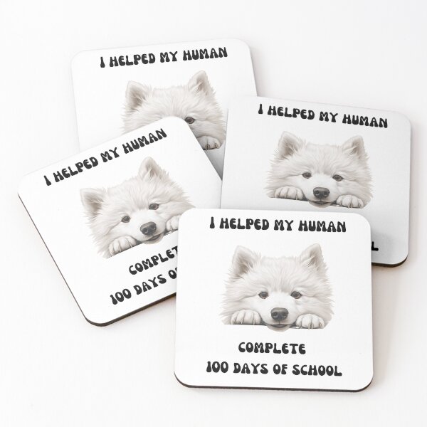 Item preview, Samoyed dog 100 days of school helper designed and sold by M1234s.