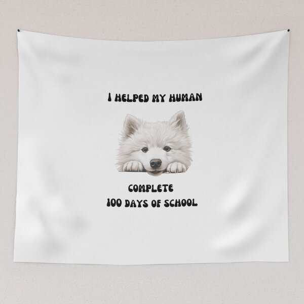 Item preview, Samoyed dog 100 days of school helper designed and sold by M1234s.