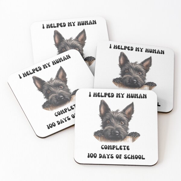 Item preview, Scottish Terrier dog 100 days of school helper designed and sold by M1234s.