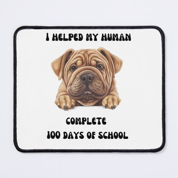Item preview, Shar Pei dog 100 days of school helper designed and sold by M1234s.