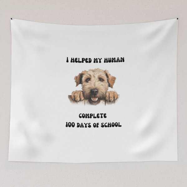 Item preview, Goldendoodle dog 100 days of school helper designed and sold by M1234s.