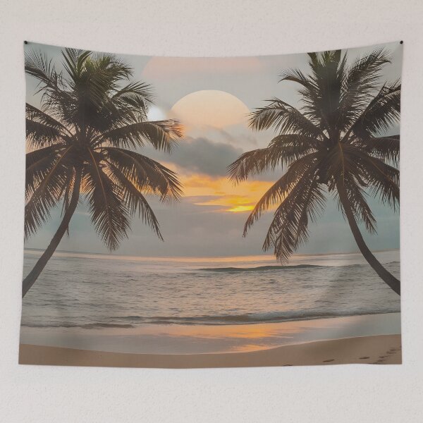 Item preview, two palm trees in the sea 2 designed and sold by AA-designstore.