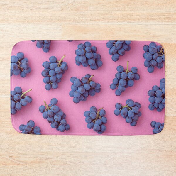 Item preview, Blue grapes on pink bg designed and sold by anytka.