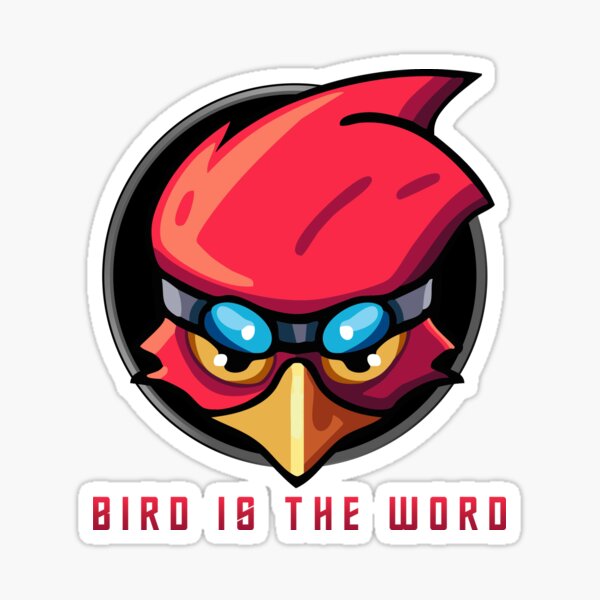 Falco Bird is the Word Sticker