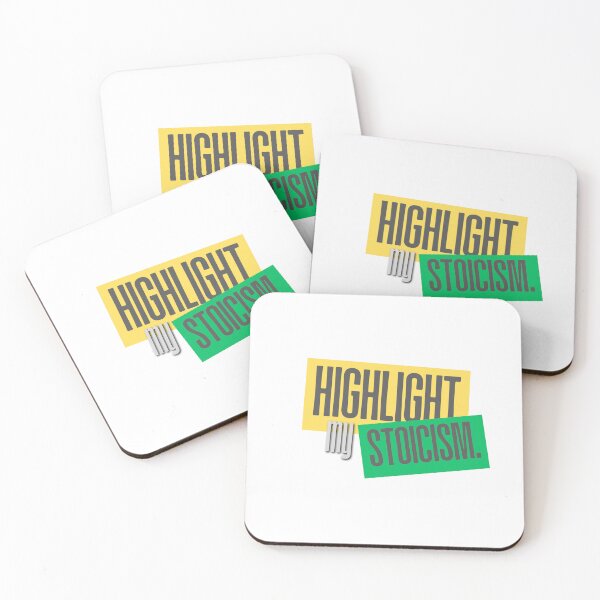 Item preview, Highlight my stoicism quote design sticker designed and sold by puurfectcat.