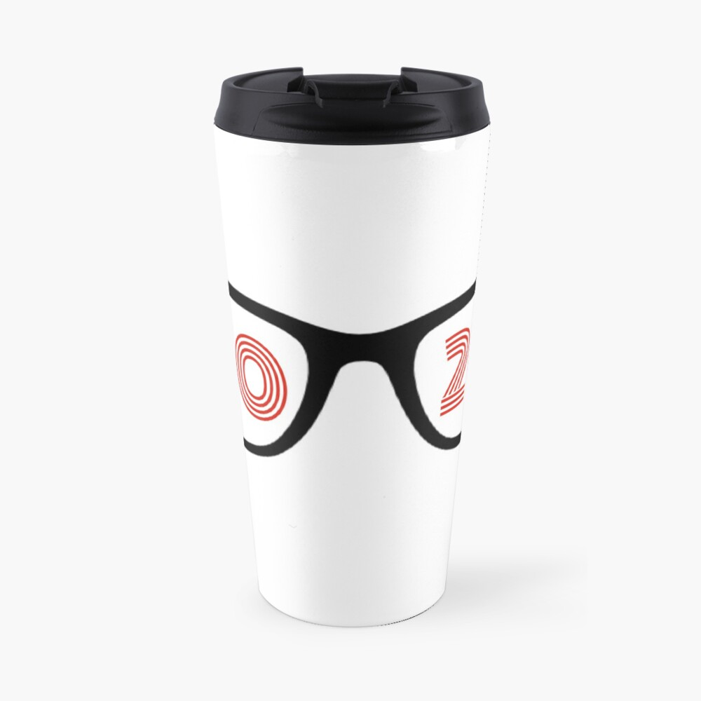 Eyeglasses Glasses 20 20 Optometrist Eye Doctor Hipster Optician Travel Mug By Essetino Redbubble