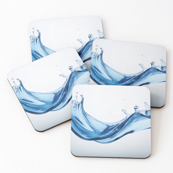 Item preview, Blue Water Elegance on White designed and sold by anytka.