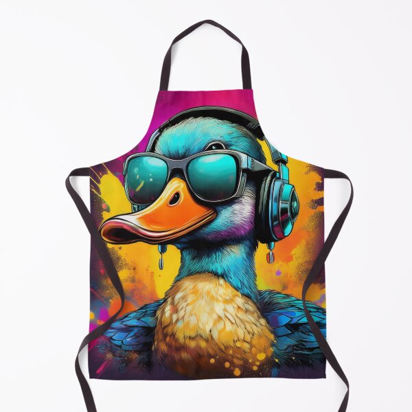 Item preview, graffiti duck wearing headphones and sunglasses designed and sold by Boxing Kangaroo Retail Company.