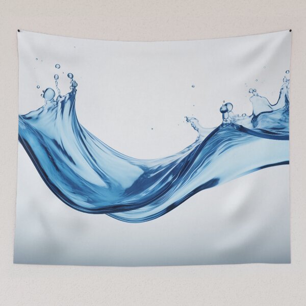 Item preview, Blue Water Elegance on White designed and sold by anytka.