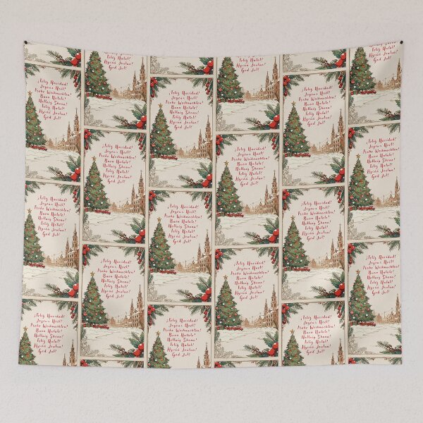 Item preview, MERRY CHRISTMAS VINTAGE CARD designed and sold by La Loca.