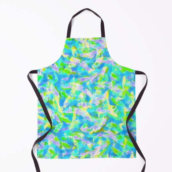 Item preview, Easter Bright Colorful Impressionistic Greens Blues Background Element designed and sold by Sharon Schwalbe.