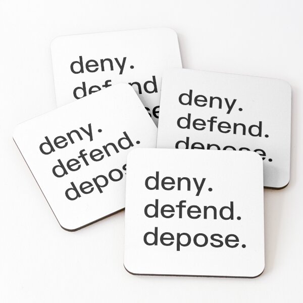 Item preview, deny defend depose font option 1 designed and sold by Uaaaaaaaah.